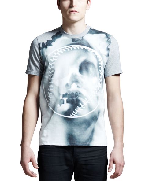 givenchy baseball skull t shirt|Givenchy Skull Baseball Tee .